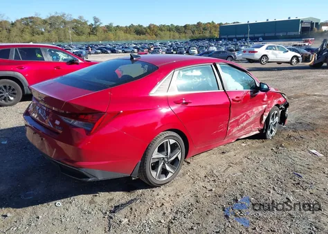 2023 Hyundai Elantra Hybrid Limited из США, поврежденный, VIN KMHLN4AJ5PU038531